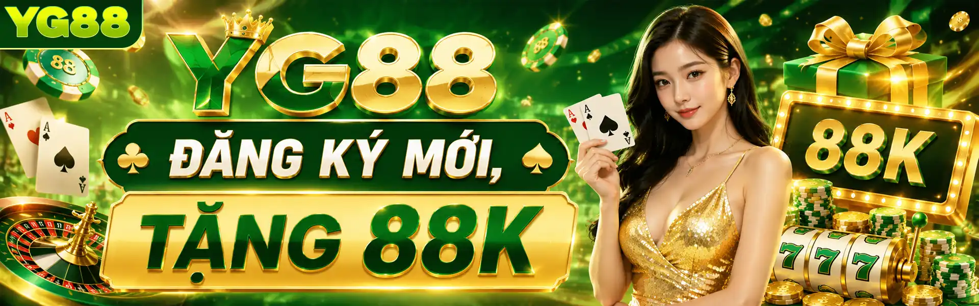 YG88 đăng ký mới tặng 88k - Chương trình khuyến mãi nhận thưởng trải nghiệm dành riêng cho tài khoản mới.