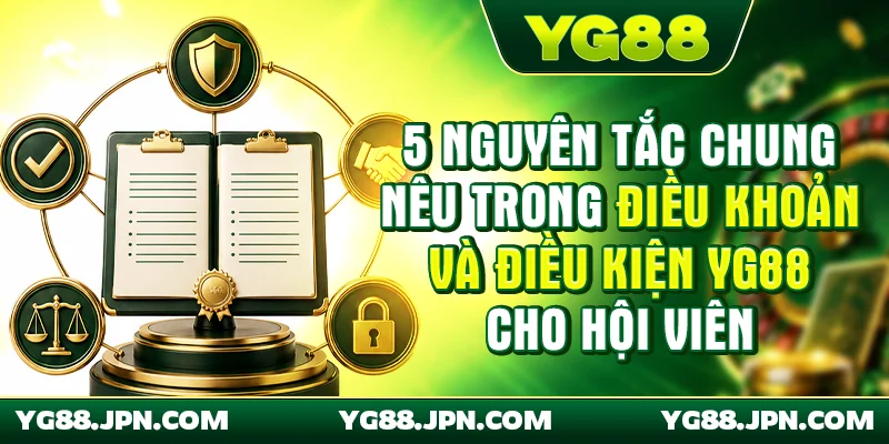 5 nguyên tắc chung nêu trong điều khoản và điều kiện YG88 cho hội viên